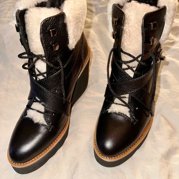 Coach cold weather wedge boots - Picture 6 of 7